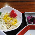 たつみ食堂 - 生野菜・漬物