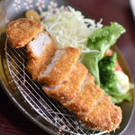 宮本屋 - とんかつと（馬）もつ煮定食（１，０００円）２０２１年８月