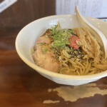 麺匠 ようすけ - 塩めんたいまぜそば　少ししょっぱい..