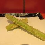 銀座 天一 - アスパラ