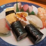 寿し安 - ランチのにぎり定食1000円