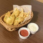 Homemade tartare fish and chips