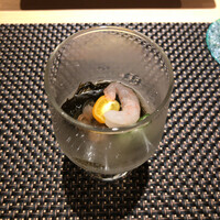 名駅 鮨 Sublime - 岩もずく 牡丹海老乗せ
                    →岩もずくの食感が楽しいですね♪