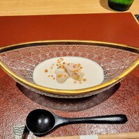 日本料理FUJI - 静岡県富士宮のジャンボ落花生のすり流し、蛤