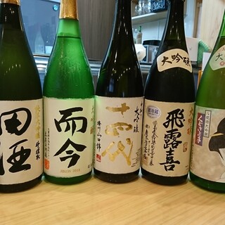 日本酒にもこだわりがあります。