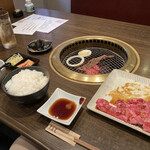 Tsukishimaya - 焼肉冷麺定食　冷麺は後で提供されます！