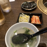 月島屋 - スープにナムルにキムチ、韓国のり