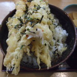 塩天丼 - 2012.11.11　ジャンボ塩えび天丼1,480円