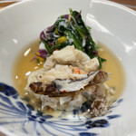 茂幸 - 渡蟹と菊の餡がけ♡９月９日が菊の節句とのこと。キュン！