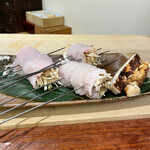 茂幸 - 鱧松茸、こんなの反則だよ〜‼︎国産の松茸は今シーズン初だわ♡すんげーでっかかったの！切ってるときの香りがすんごい♡