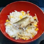 ブラッスリー ラルドワーズ - 鮎、とうもろこし、新生姜のご飯