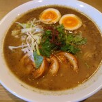 スパイスラーメン やるき - 特製鶏白湯辛ラーメン