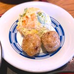 さくら本店 - (ﾗﾝﾁ)さくら定食 小鉢：ポテトサラダと里芋のからあげ　2021.9.8