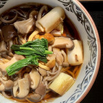 手打蕎麦いちむら - きのこそば（冷） 十割蕎麦に変更