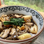 Teuchi Soba Ichimura - きのこそば（冷） 十割蕎麦に変更