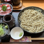 まぐろ屋十割 - もりそばとまぐろ小鉢丼