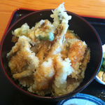 旬彩 一徳 - 穴子天丼アップ