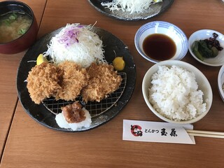 Tonkatsu Tamafuji - 梅みぞれひれかつ定食 \1,640