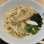 博多うどん よかよか - ごぼ天うどん　600円　柚子胡椒を添えて。