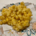 旬菜 おぐら家 - とうもろこしのかき揚げ