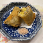 旬菜 おぐら家 - 子持ち鮎春巻き揚げ