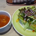 Dining cafe bloom - スープとサラダ