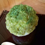 513ICELAB こいさんかき氷研究所 - 抹茶かき氷(小豆と白玉なし)