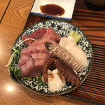 Tenfusa - 刺身盛合せ定食のお刺身