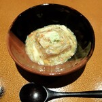 日本料理FUJI - 落花生豆腐を渡り蟹の餡で