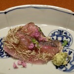 日本料理FUJI - 黒むつのお造りを朧昆布で