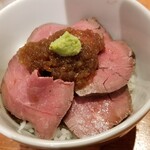 麺屋 六感堂 - ローストビーフ丼
