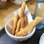 森のハンバーグ工房 ゆみさんち - 【ハンバーガーセット 600円(税込)】特製チキンスティック