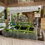 Chatsuya - コロナ禍で手水舎は柄杓使用禁止