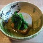 味道広路 - ふろふき大根＆生麩と春菊です（２０１２年１１月）。