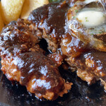 亜米利館 - ハンバーグステーキドアップ