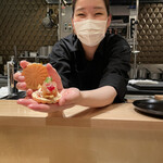 銀座 大石 - フォアグラ最中♡