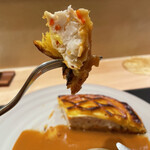 銀座 大石 - ってそれっぽく写真撮ってるけどそもそもこれ何のパイだっけ蟹？w