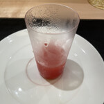 銀座 大石 - お口直しに西瓜のシャーベット