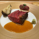 銀座 大石 - もちろんこちらも特大サイズプリーズ！タルタルと賀茂茄子も最強(о´∀`о)