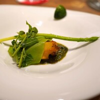 Grand Bleu Gamin - 宮古野菜とアワビのソテー　肝バターソースで