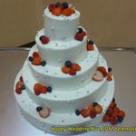 ５段Weddingケーキ