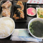 Gyoza Garden - 唐揚げ定食　650円