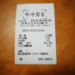 阿佐利 本店 - レシート