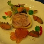 シェ・ムラ - 大和肉鶏のバロティーヌ白レバーのコンフィ添え