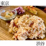 Risotto Cafe 東京基地 - 鶏とドライトマトのクリームリゾット…¥1000 ★3.0