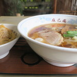 辰巳庵 - ラーメンセット（ミニカツ丼）