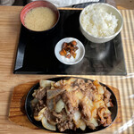 Ramu Zen - 牛バラ焼き定食¥780