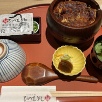 うなぎ和食  しら河 今池ガスビル店 - 白河のひつまぶし（税込 2,800円）評価＝◎＋きも吸い（税込 220円）評価＝○