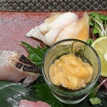 ぼちぼち - お造り盛り合わせの奥