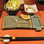 ぎんざ磯むら - スティック野菜と温泉卵